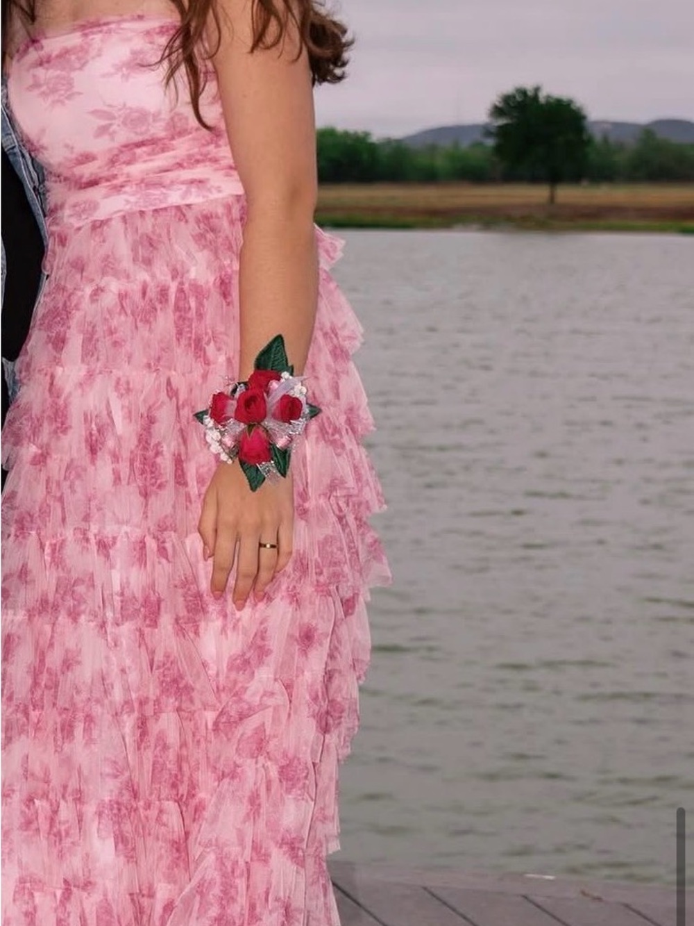 Windsor Blush Pink Strap Spaghetti Ruffle Dress - Picture 5 of 5